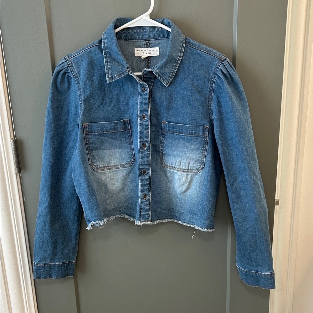 New York Laundry Blue Denim jacket size medium
